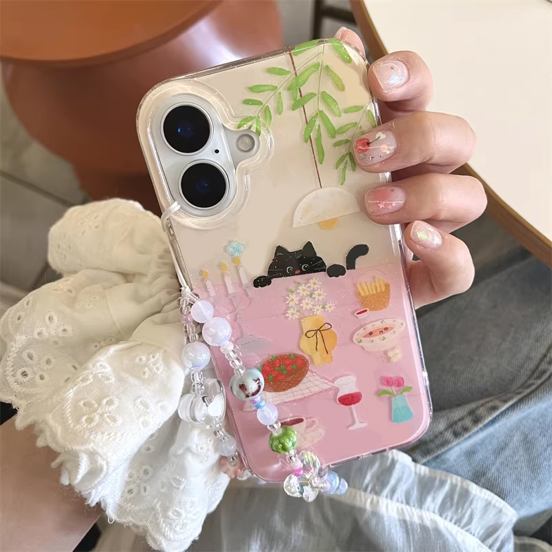 Ins Girl Cute Dining Table Lit - Phone Accessories For Girls ulasan dan harga