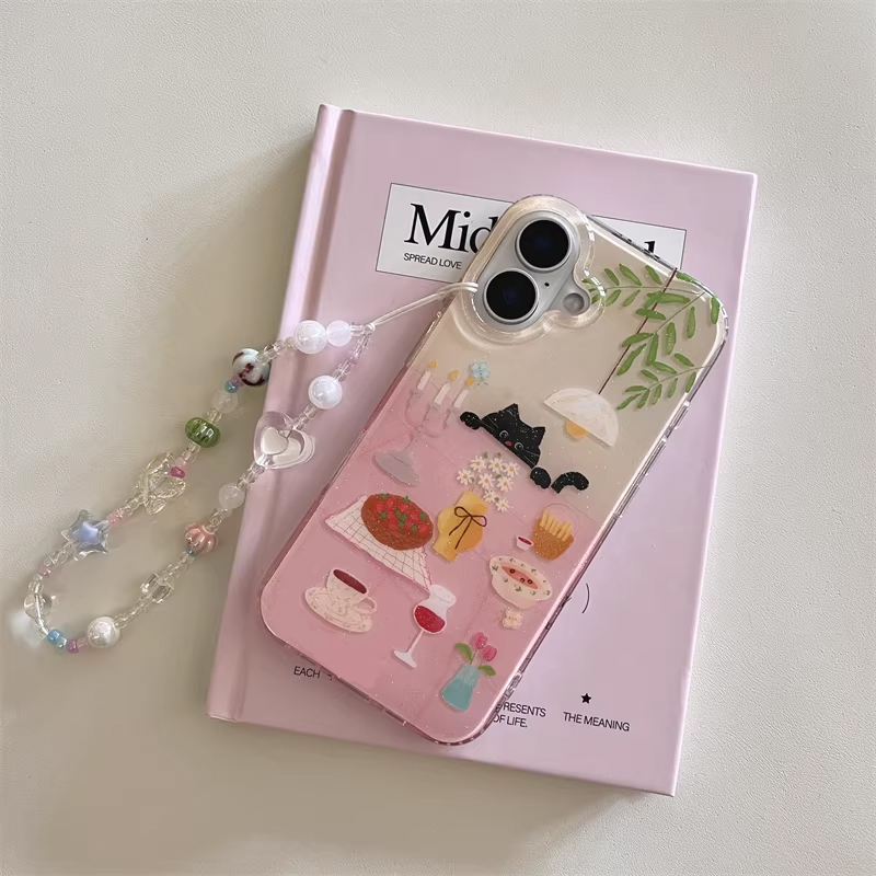 Ins Girl Cute Dining Table Lit - Phone Accessories For Girls ulasan dan harga