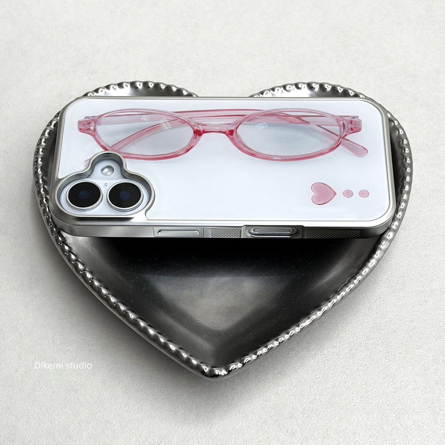 Korean ins Girl Heart Pink Gla - Phone Accessories For Girls ulasan dan harga
