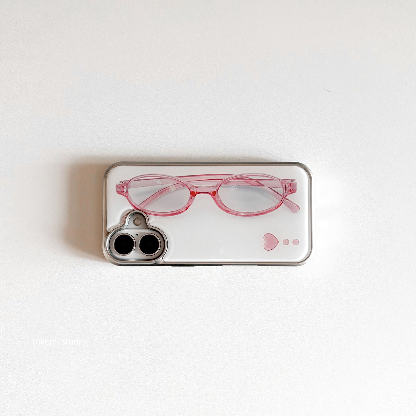 Korean ins Girl Heart Pink Gla - Phone Accessories For Girls ulasan dan harga