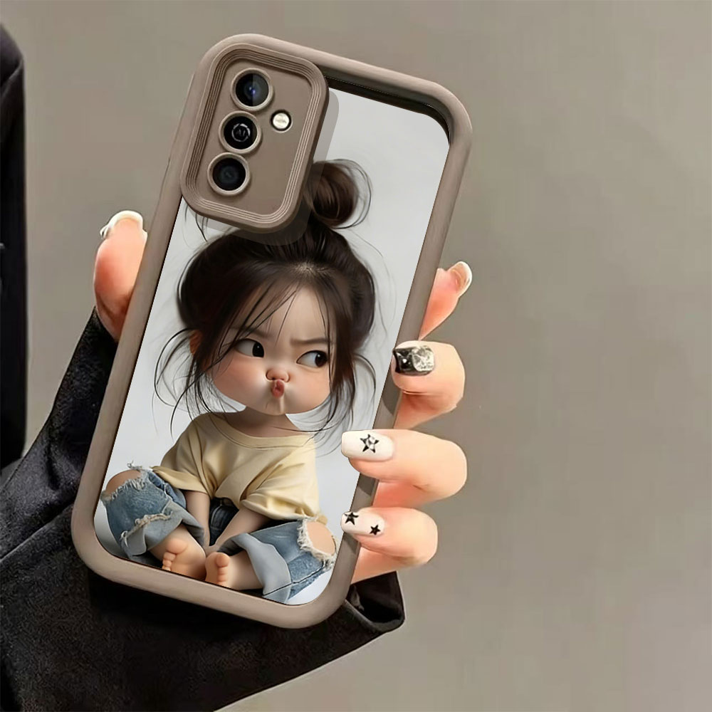 Meatball Head Girl Silicone Sh - Phone Accessories For Girls ulasan dan harga