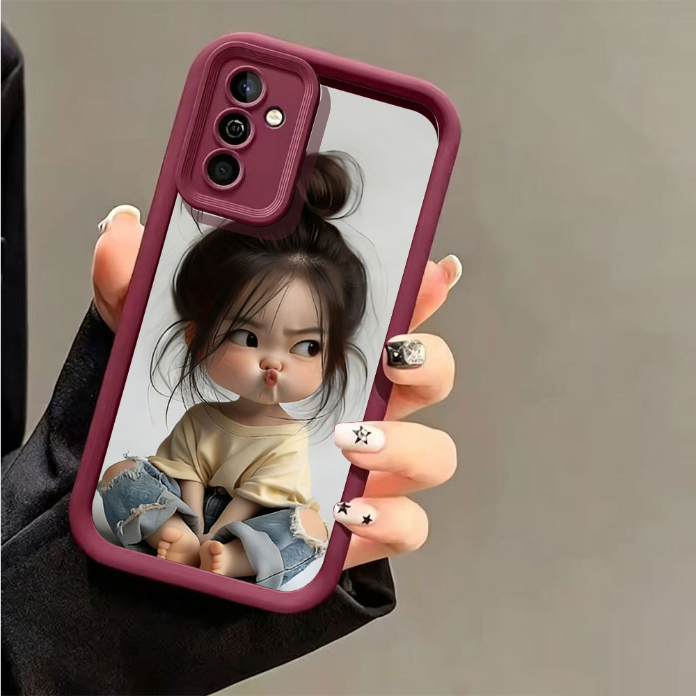 Meatball Head Girl Silicone Sh - Phone Accessories For Girls ulasan dan harga
