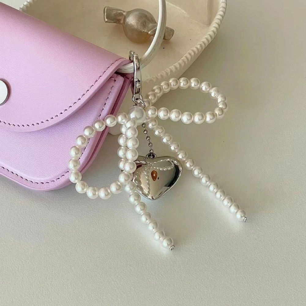 Korean Cute Bow Pearl Phone Pe - Phone Accessories For Android ulasan dan harga