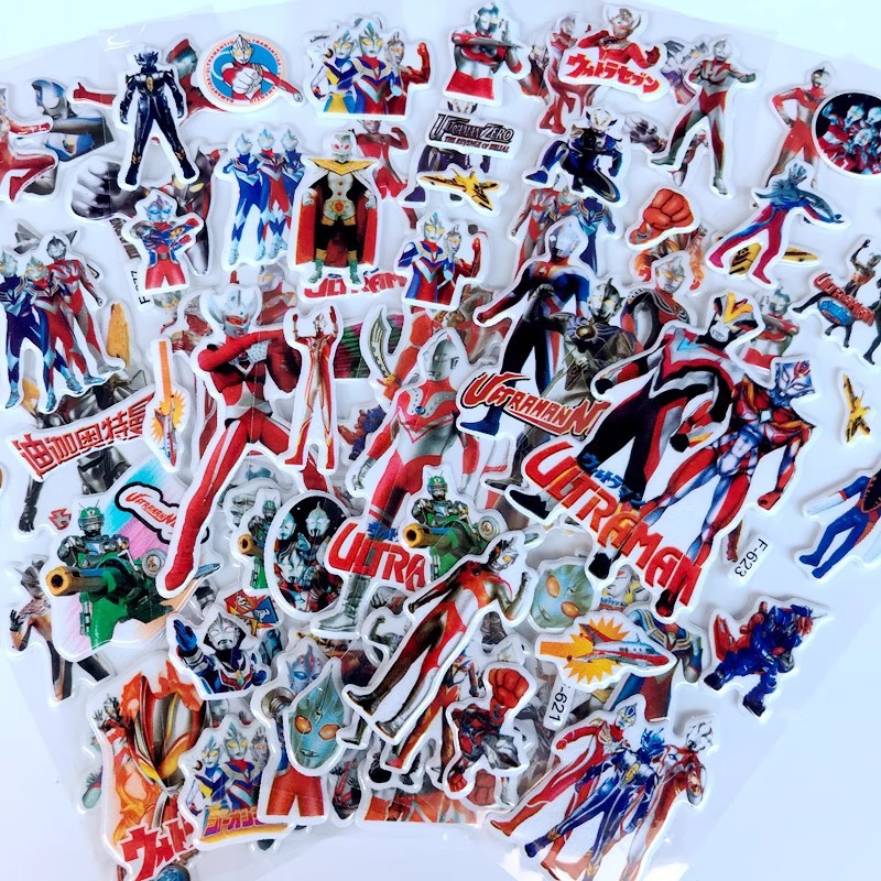 10pcs Cartoon Ultraman 3D Bubb - Phone Accessories For Kids ulasan dan harga