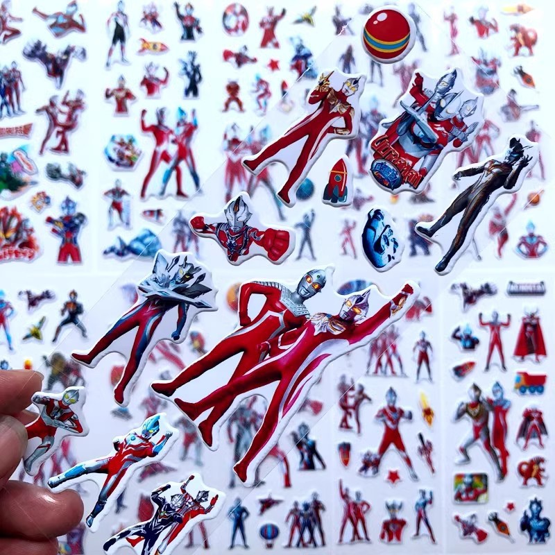 10pcs Cartoon Ultraman 3D Bubb - Phone Accessories For Kids ulasan dan harga