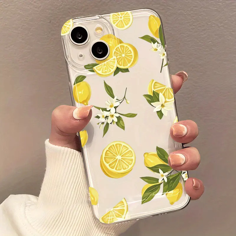 Summer Fruit Lemon Flower Clea - Phone Case Clear ulasan dan harga