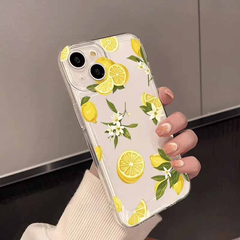 Summer Fruit Lemon Flower Clea - Phone Case Clear ulasan dan harga