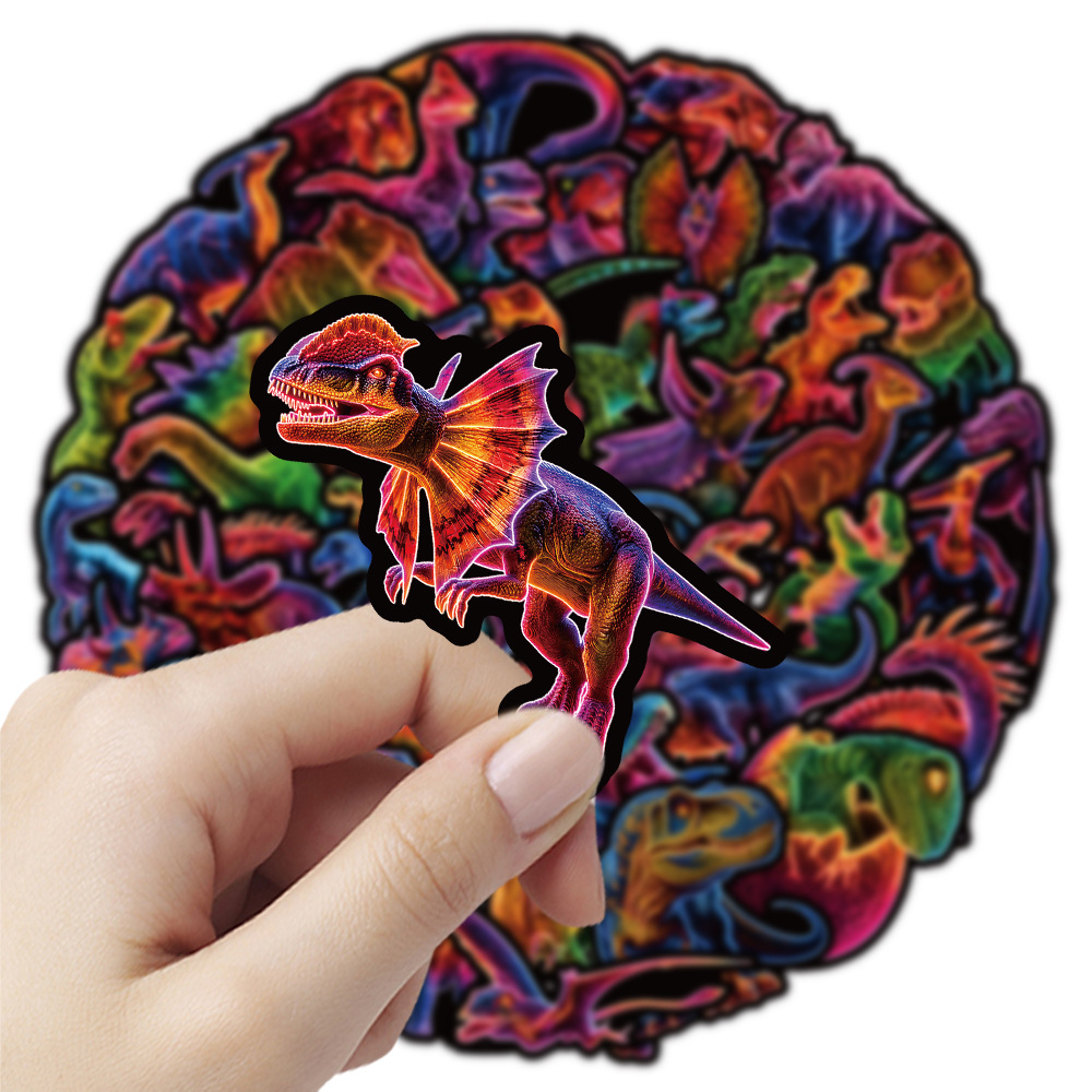 50PCS Cartoon Neon Dinosaur St - Phone Accessories For Your Car ulasan dan harga