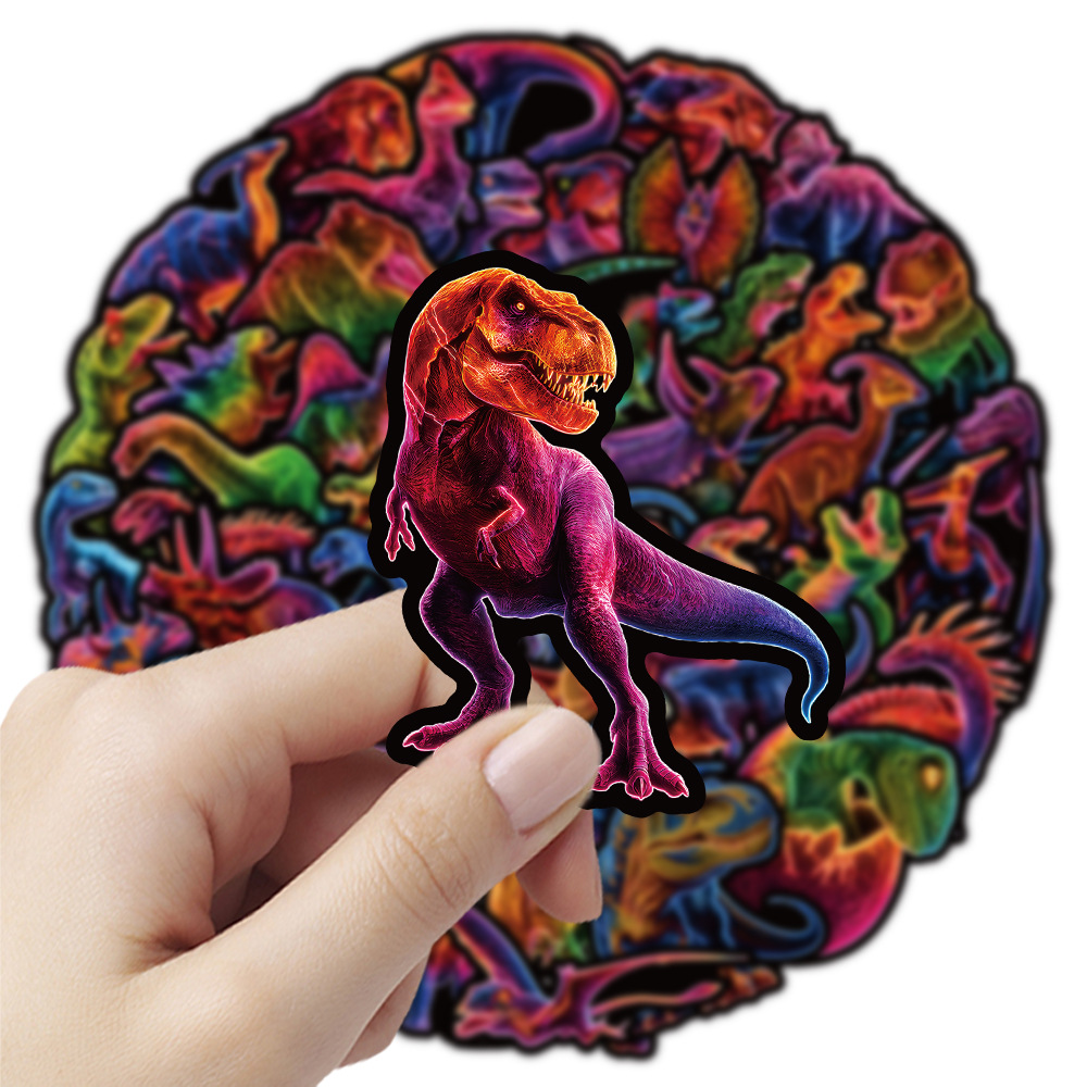 50PCS Cartoon Neon Dinosaur St - Phone Accessories For Your Car ulasan dan harga