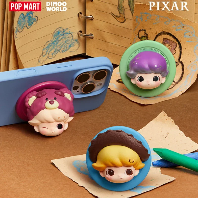 POP MART DIMOO WORLD PIXAR Ser - Phone Accessories Blind Box ulasan dan harga
